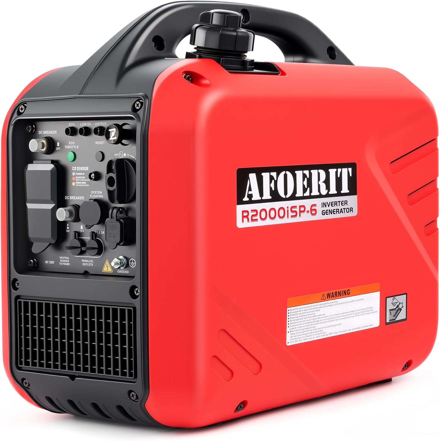 2000W Gas Generator Inverter Portable RV Camping Light Quiet CO Shutoff Eco | Lightweight, pure sine wave, CO Protect, tailgating, blackout backup, medical emergency, farm, high temp, hurricane : Patio, Lawn & Garden